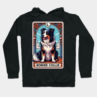 Border Collie Tarot Card Hoodie